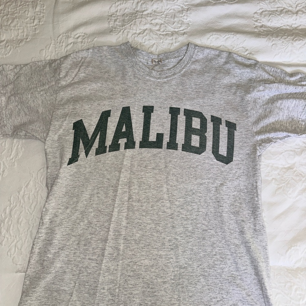 Brandy Melville Heather Gray Malibu Tee